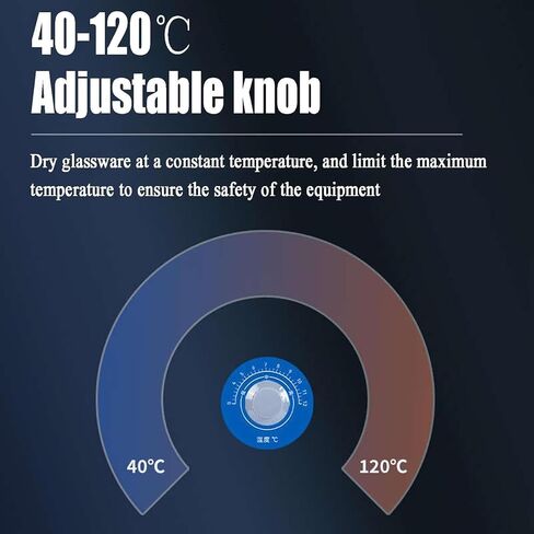 Electric Glassware Drying Rack,Lab Airflow Dryer w/Holes Drying Pipes and Sink,Adjustable Temperature 40-120°,No Residual Water Stains (20 holes) in Saudi Arabia