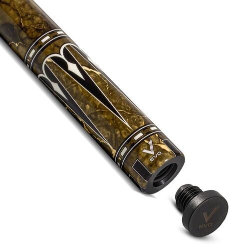 Evo Gemstone Glassfiber Pool Stick ، ​​عصي بركة انحراف منخفضة مع 5/16 * 18 دبوس مفصل وطرف 12.5 مم ، طرف Evo ، protaper الهجين in Saudi Arabia