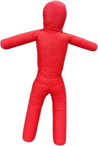 Fighting Training Dummy 130cm Tall Unfilled Exercise Easy Carrying Sturdy Karate Training Equipment Tackling Dummy PU Leather in Kuwait
