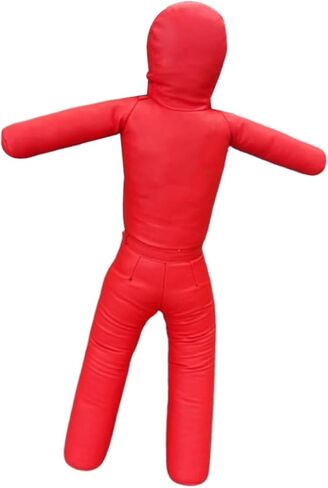 Fighting Training Dummy 130cm Tall Unfilled Exercise Easy Carrying Sturdy Karate Training Equipment Tackling Dummy PU Leather in Kuwait