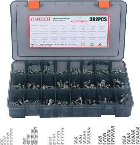 300Pcs Compression Spring Assortment Kit,23 Different Sizes Mechanical Small Spring Sets, Stainless Steel Mini Spring for DIY Projects (300) in Saudi Arabia
