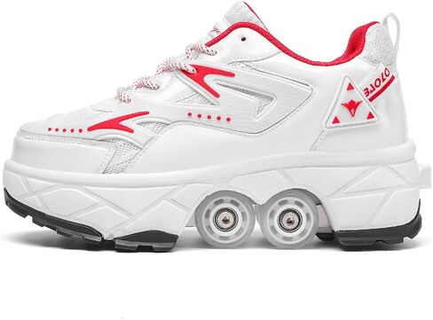 أحذية التزلج على الجليد للفتيات - زلاجات أحذية رياضية قابلة للسحب للنساء أحذية Wheelies Men 2 in 1 kates و Blades Zapatos Patines Para Niñas in Kuwait