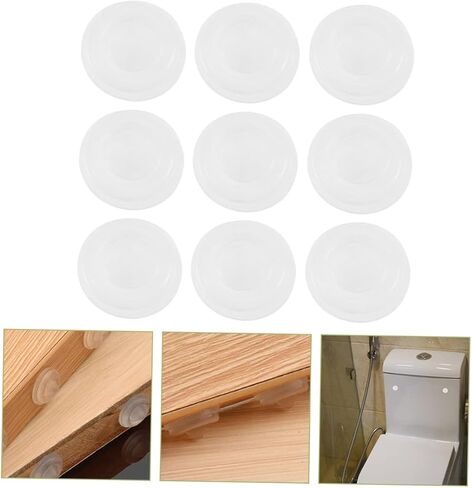 nuobesty 100pcs مصدات لاصقة واضحة لخزائن الخزائن الشفافة للضوضاء تقلل من وسادات الأثاث الدائم للأبواب والخزانات in Saudi Arabia