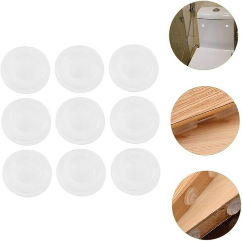 nuobesty 100pcs مصدات لاصقة واضحة لخزائن الخزائن الشفافة للضوضاء تقلل من وسادات الأثاث الدائم للأبواب والخزانات in Saudi Arabia