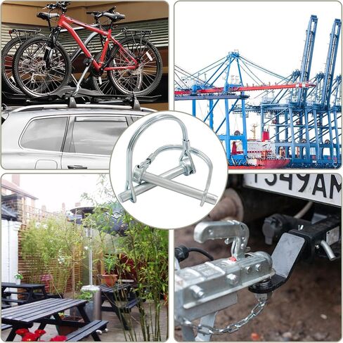 10 Pcs 5/16" x 2-3/4" Square Shaft Locking Pin, 5/16" Pto Pin Wire Lock Pin Heavy Duty Safety Coupler Pin Hitch Pin Trailer Locking Pin in Saudi Arabia