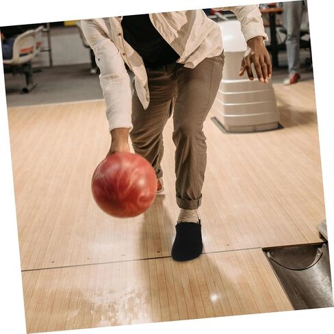 Milisten 1pair Bowling Sliding Shoe Cover Cover Slider Slider Cover لتعزيز الأداء المتين التصميم المرن خفيف الوزن ومقاوم للأوساخ لمستلزمات البولينج الرياضية السوداء in Saudi Arabia