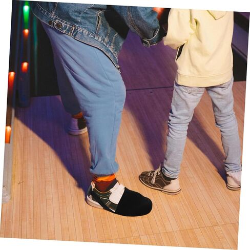 Milisten 1pair Bowling Sliding Shoe Cover Cover Slider Slider Cover لتعزيز الأداء المتين التصميم المرن خفيف الوزن ومقاوم للأوساخ لمستلزمات البولينج الرياضية السوداء in Saudi Arabia