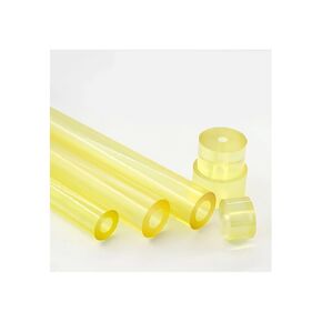 Hollow Polyurethane Rod (PU) - 16-100mm Diameter, Yellow Translucent Elastic Rubber Tubing, 1PC(20 * 8mm) in Saudi Arabia