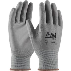 33-G125/XL G-Tek NPG Gray Nylon Gloves with Polyurethane Grip, Gray Polyurethane Coated Palm and Fingers, X-Large, Pack of 300 in Saudi Arabia