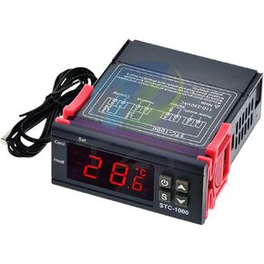 STC-1000 STC 1000 LED ترموستات رقمية لدرجة حرارة الحاضنة الحرارية ترحيل ترحيل التدفئة التبريد 12V 24V 220V in Kuwait