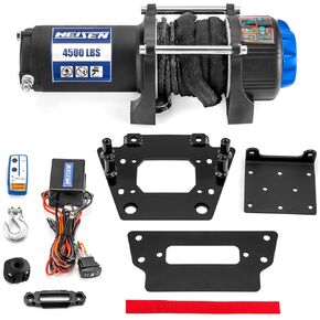 Weisen 4500lb Winch Kit مع Switch Rocker و Winch Mount متوافق مع Kawasaki Teryx KRX 1000 4 2020-2025 ، مع خط اصطناعي 32 قدم Hawse Fairlead و Line Stopper in Kuwait