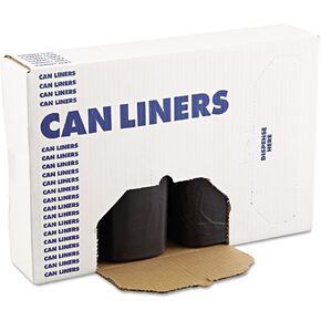 Boardwalk 519 SH-Grade Repro Can Liners, 38x58, 60gal, 1.2mil, Black, 10 Bag/Roll, 10 Roll/CT in Saudi Arabia