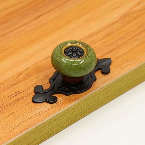 Vintage Ceramic Knobs, 2 pcss Cabinet Pulls with Screw, Single Hole European Ceramic Cabinet Furniture Knobs Kitchen Handle Drawer Cartoon Knobs (Color : White) in Saudi Arabia