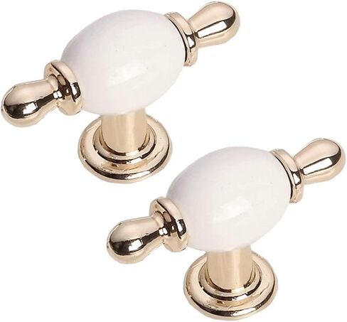 Vintage Ceramic Knobs, 2 pcss for Bathroom Cabinet Kitchen Wardrobe Pulls, Drawer Pulls, Black (Color : Black, Size : Single Hole) in Kuwait