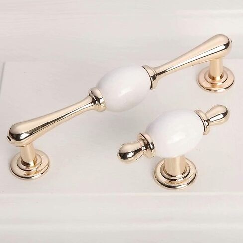 Vintage Ceramic Knobs, 2 pcss for Bathroom Cabinet Kitchen Wardrobe Pulls, Drawer Pulls, Black (Color : Black, Size : Single Hole) in Kuwait
