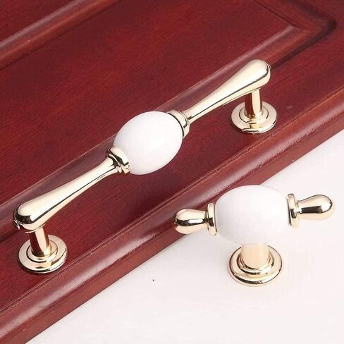 Vintage Ceramic Knobs, 2 pcss for Bathroom Cabinet Kitchen Wardrobe Pulls, Drawer Pulls, Black (Color : Black, Size : Single Hole) in Kuwait