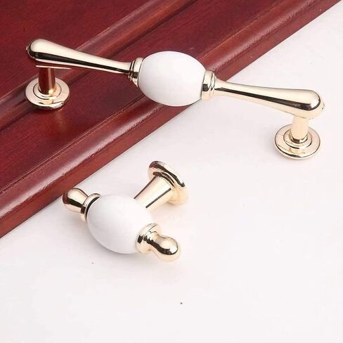 Vintage Ceramic Knobs, 2 pcss for Bathroom Cabinet Kitchen Wardrobe Pulls, Drawer Pulls, Black (Color : Black, Size : Single Hole) in Kuwait