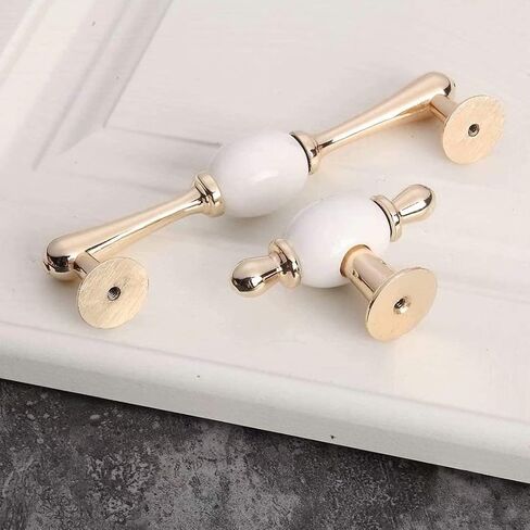 Vintage Ceramic Knobs, 2 pcss for Bathroom Cabinet Kitchen Wardrobe Pulls, Drawer Pulls, Black (Color : Black, Size : Single Hole) in Kuwait