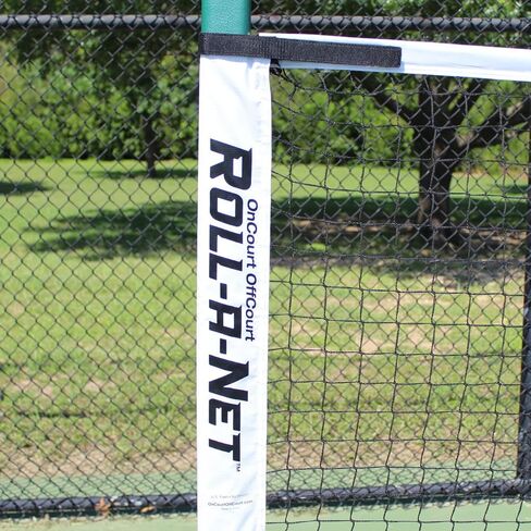 Roll-a-Net - Sturdy, Portable Tennis Net | Easy Set-Up and Quick Storage | for Tennis, Badminton, Indoors and Outdoors | 4-inch Locking Wheels | Nylon Duffel Bag on Wheels Included in Saudi Arabia
