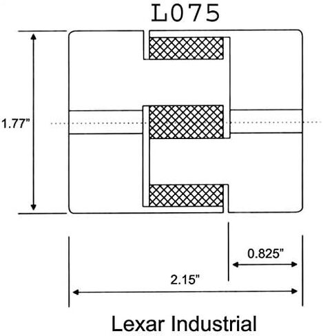 3/4inches إلى 1Inches L075 مرنة مجموعة اقتران L-Jaw مرنة L-Jaw و NBR Rubber Spider in Saudi Arabia