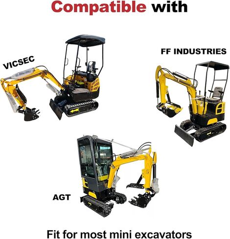 2Pcs M14 to M16 Carbon Stee Fittings Adapters for Mini Excavator Hydraulic Hose Pipe Thread Connector Compatible with AGT、FF Industries、VICSEC、Miva、Machpro、TPM in Kuwait