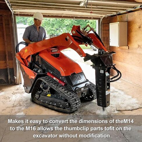 2Pcs M14 to M16 Carbon Stee Fittings Adapters for Mini Excavator Hydraulic Hose Pipe Thread Connector Compatible with AGT、FF Industries、VICSEC、Miva、Machpro、TPM in Kuwait