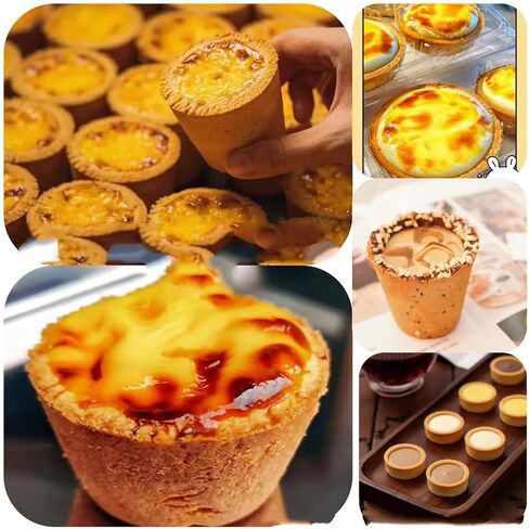 Egg Tart Forming Machine, Commercial Egg Tart Forming Machine, Easy to use, Suitable for Home, Restaurant, Cake Shop (L) in Saudi Arabia