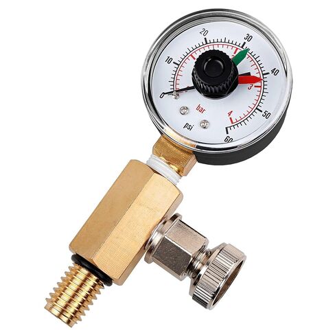 RV40500 Air Relief Valve and Gauge Assembly - صمام نحاسي وقياس مع الاتصال الهاتفي متوافق مع Zodiac Jandy CV و CL و DEV و DEL و JS Series ومرشحات سبا- استبدال#R0357200 in Saudi Arabia