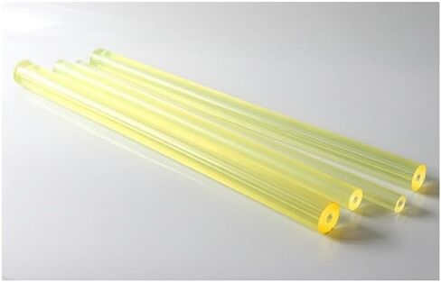 Hollow Polyurethane Rod (PU) - 16-100mm Diameter x 500mm Length - Elastic Rubber Round Rod, Shock-Absorbing, 1PC(55 * 8mm) in Saudi Arabia