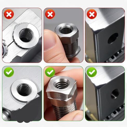 20 PCS خيط تقليل المكسرات M8 ذكر إلى M6 محولات أنثى إدراج تقليل جوز الأكمام تقليل جوتصر مخفضات أدوات الأدوات المخفض in Saudi Arabia