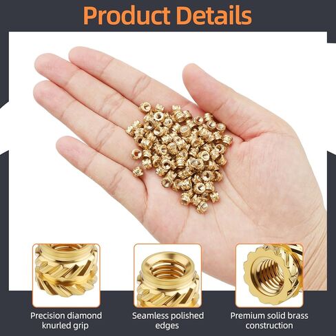 100 PCS M3 ملجم إدراج M3 × 4 مم × 5 مم مجموعة حرارة ، مكسرات ناتجة ثلاثية الأبعاد ، مصوّرات ملزمة in Kuwait