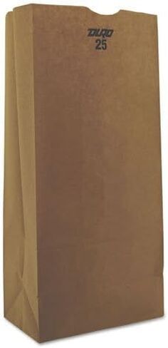 BAGGK25500 25# Paper Bag, 40-Pound Basis Weight, Brown Kraft, 8-1/4 x 15-7/8, 500-Bundle in Saudi Arabia