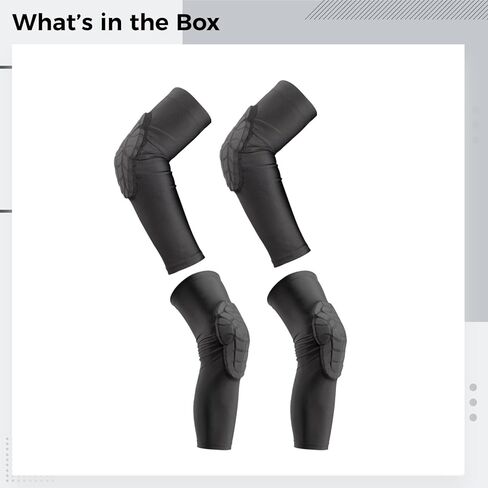 Black Football Knee and Elbow Protection Pads for Youth, XL, Breathable Eva Cushioning for Sports Use in Saudi Arabia