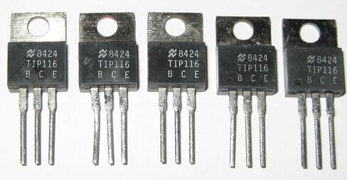 #us 5 × الوطني PNP Darlinton Transistor - TIP116-80V - 2A - الكسب: 500 (1000 كحد أقصى) in Kuwait