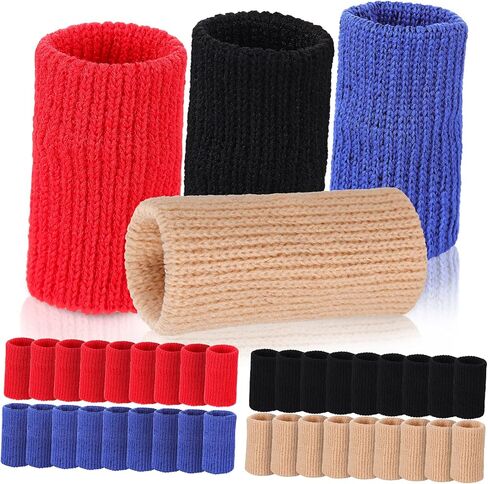 40pcs الأكمام ضغط دعم الإصبع من أجل دعامة إصبع مرنة للأصابع منتفخة مواد قابلة للتنفس للإصابة والاستخدام اليومي in Saudi Arabia