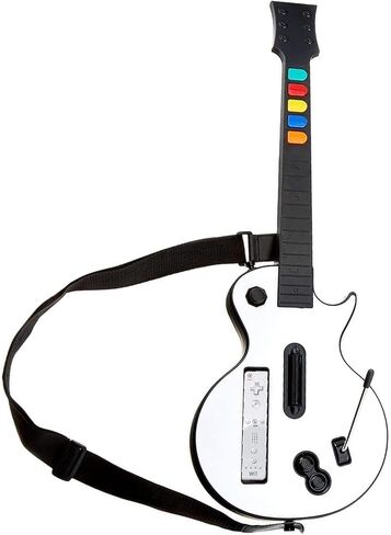 DOYO Wii Guitar Controller for Nintendo Wii – Wireless Guitar Hero and Rock Band Game Controller with Strap – Compatible with Guitar Hero Series, Rock Band 2 & 3 (Not for Rock Band 1) – Black in Saudi Arabia