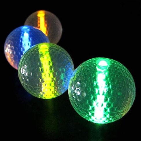 Glow Golf Balls (Set of 20) - Night Golf With Glow Stick Inserts (Assorted) in Saudi Arabia