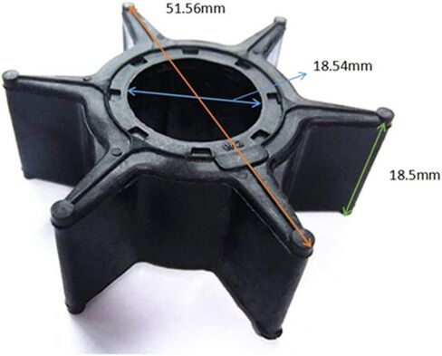 Boat Motor Water Pump Impeller 6H3-44352-00 697-44352-00 18-3069 for Yamaha 40HP 50HP 55HP 60HP 70HP Outboard Engine in Saudi Arabia