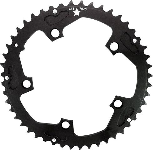 Usamade 130mm BCD 5-Bolt Sharktooth Pro CXR Road/Cross Chainring Made in USA in Kuwait