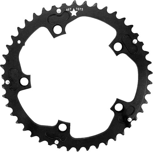Usamade 130mm BCD 5-Bolt Sharktooth Pro CXR Road/Cross Chainring Made in USA in Kuwait