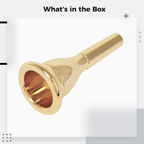 Silver-Plated Brass Tuba Mouthpiece, Precision Cnc Machined, Smooth Finish, Tuba Replacement Accessory in Saudi Arabia