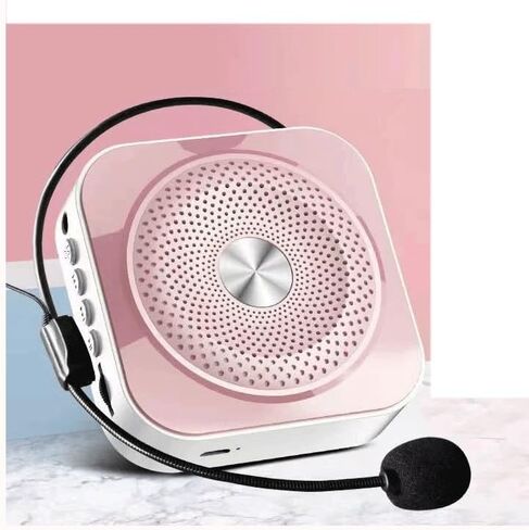 Megaphone Portable Charge Compatible Megaphone with Microphone Waist Hanging Voice Amplifier TF(Black-JoJo's Bizarre Adventure1) in Saudi Arabia
