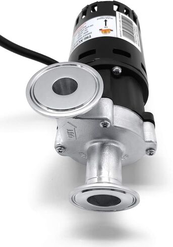 CHUGGER PUMP TRI-XCPSS-CI-1 Tri Clover X-DRY Run Dry Protection, Molded 1 1/2" Tri-Clamp Fittings, SS, 115 Volt Home Brewing System Beer Pump, ETL-Certified, Approved Carbon Bearing Material. in Saudi Arabia