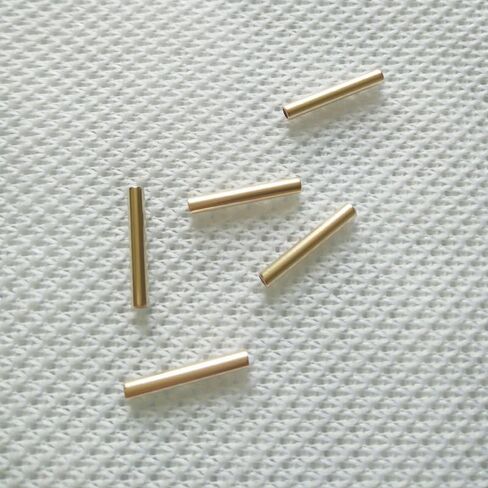 100pcs 15mm 20mm 30mm 40mm Metal Brass Cylinder Tube Beads DIY(3x40mm 2.2mm Hole) in Kuwait