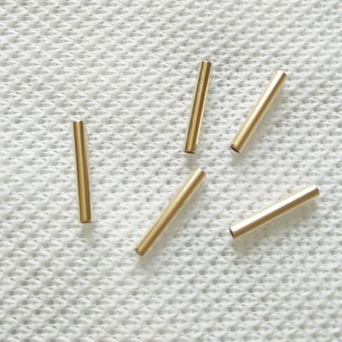 100pcs 15mm 20mm 30mm 40mm Metal Brass Cylinder Tube Beads DIY(3x40mm 2.2mm Hole) in Kuwait