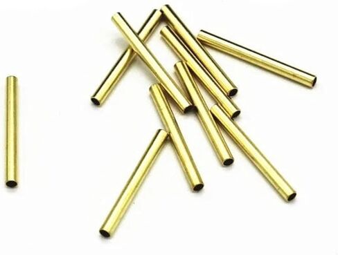 100PCS Metal Brass Tube Beads Connectors DIY 2.5mm × 15mm 2mm × 30 مم 3 مم × 40 مم × 20 مم (2 مم × 30 مم) in Kuwait