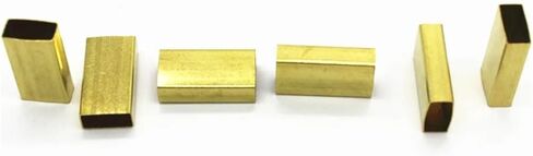 100pcs مستطيل النحاس المعدني مستطيل مسطح حبات DIY لصنع الأدوات (3x5x8mm) in Saudi Arabia