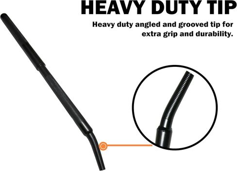 32" Winch Bar, Black - Cargo Bar Tightening Rod for Bolt-On or Weld Style 4" Winch | Flatbed Trailer Truck Transport | (Professional Use) in Saudi Arabia
