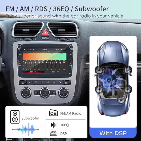 Car Radio for VW Volkswagen Seat Golf Passat Jetta Beetle Tiguan Touran EOS 7" Touchscreen CarPlay Upgrade Bluetooth Stereo with Android Auto GPS Navigation WiFi FM Backup Camera in Saudi Arabia