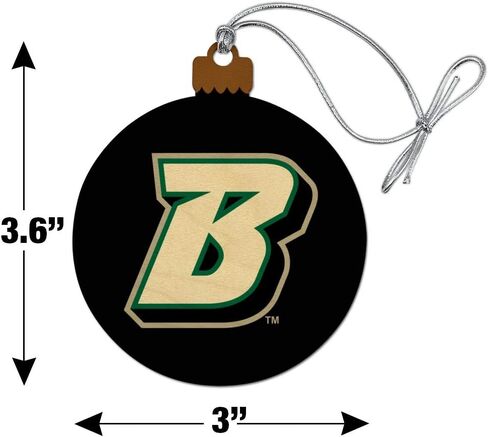 GRAPHICS & MORE Binghamton University Logo Wood Christmas Tree Holiday Ornament in Saudi Arabia